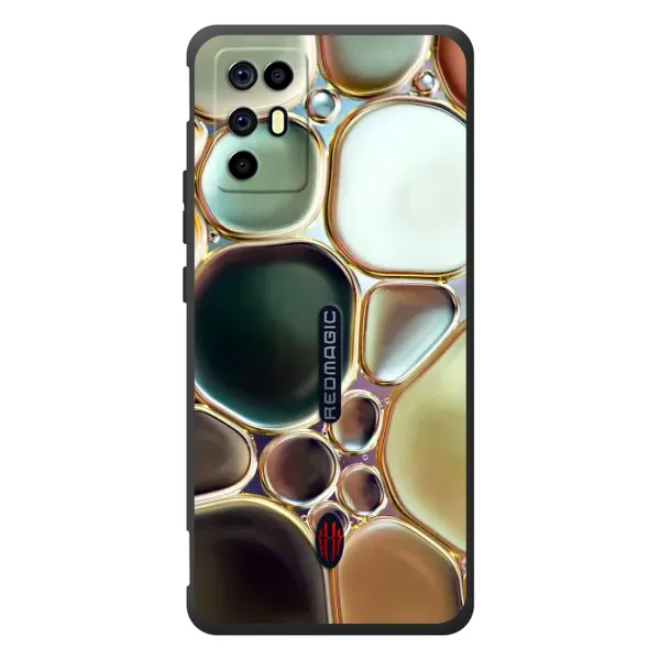 Чехол с принтом «Радужный Мрамор» для ZTE Nubia RedMagic 6R