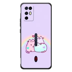 Чехол на ЗТЕ Нубия РедМэджик 6Р с Котами (VPrint) (Радужные котики)