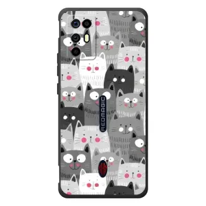Чехлы с Котиками для ZTE Nubia RedMagic 6R (VPrint) (Рисованные котики)