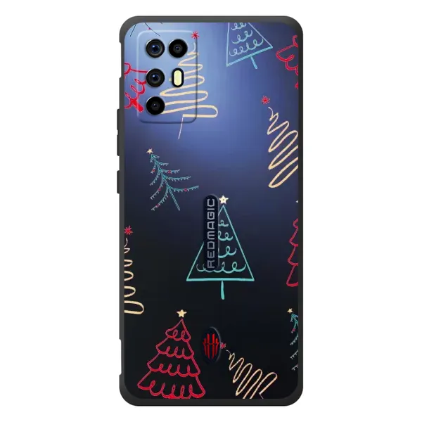 Чехол с принтом «Рождественские елки» для ZTE Nubia RedMagic 6R