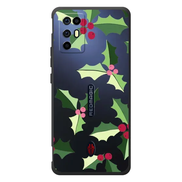 Чехол с принтом «Рождественский фон» для ZTE Nubia RedMagic 6R