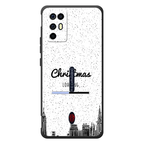 Чехол с принтом «Рождество загружается» для ZTE Nubia RedMagic 6R