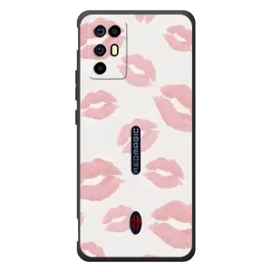 Чехол с розовым рисунком для ZTE Nubia RedMagic 6R (Розовые губы)