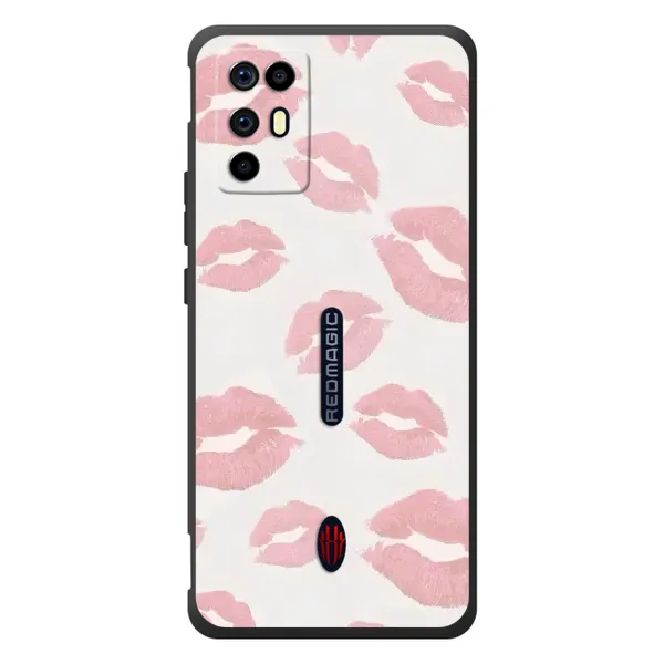 Чехол с принтом «Розовые губы» для ZTE Nubia RedMagic 6R