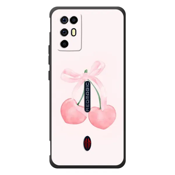 Чехол с принтом «Розовые вишни» для ZTE Nubia RedMagic 6R