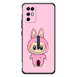 Чехол с Лабубу на ZTE Nubia RedMagic 6R (Розовый Лабубу)