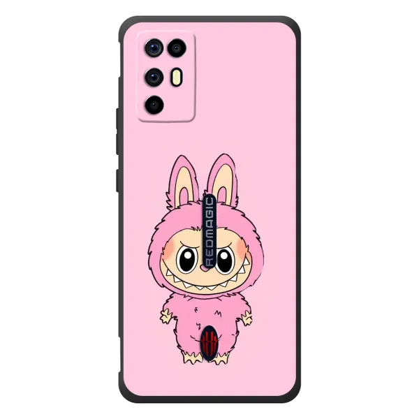 Чехол с принтом «Розовый Лабубу» для ZTE Nubia RedMagic 6R
