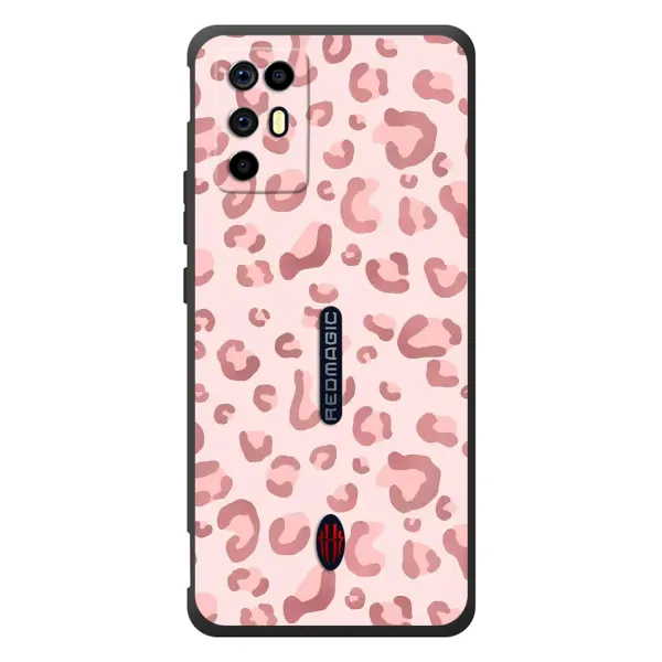 Чехол с принтом «Розовый леопард» для ZTE Nubia RedMagic 6R