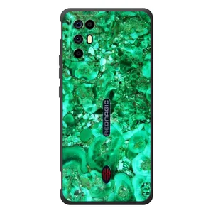 Мраморный чехол на ZTE Nubia RedMagic 6R (VPrint) (Салатный Мрамор)