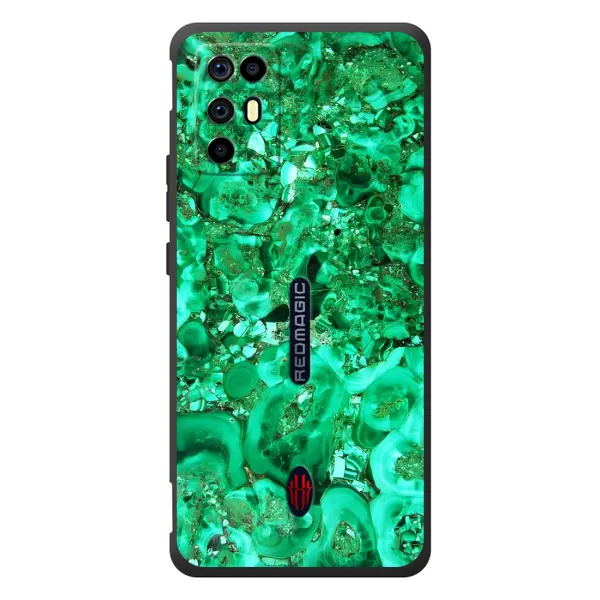 Чехол с принтом «Салатный Мрамор» для ZTE Nubia RedMagic 6R