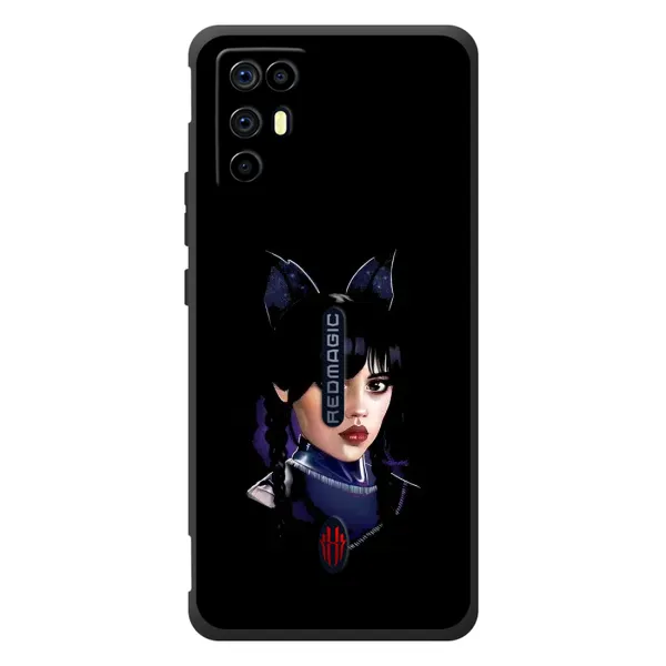 Чехол с принтом «серьезная Уэнздей» для ZTE Nubia RedMagic 6R