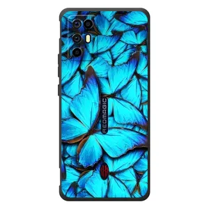 Чехол с принтом для ЗТЕ Нубия РедМэджик 6Р - (Прикольные) (AlphaPrint) (Синие бабочки)