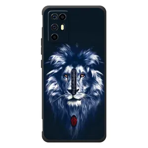 Чехол со Львом для ZTE Nubia RedMagic 6R (VPrint) (Синий Лев)