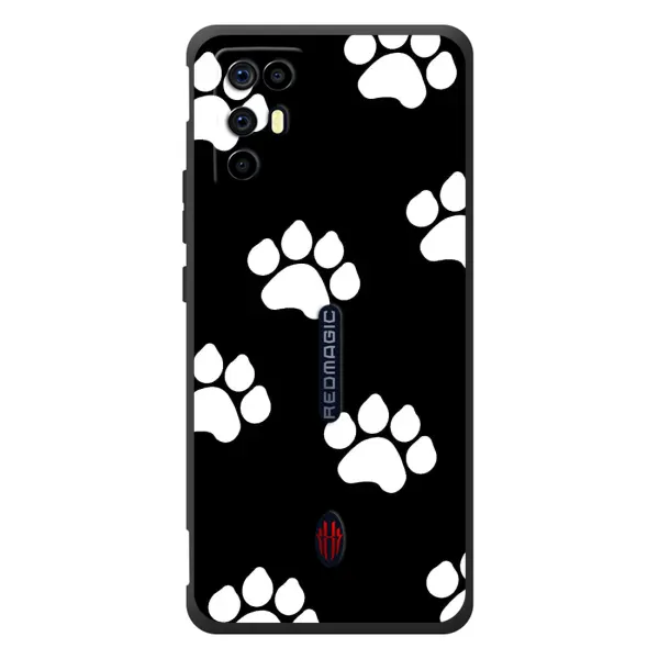 Чехол с принтом «Следы собаки» для ZTE Nubia RedMagic 6R