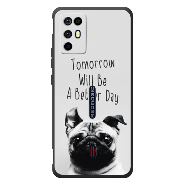 Чехол с принтом «Смешной Мопс» для ZTE Nubia RedMagic 6R