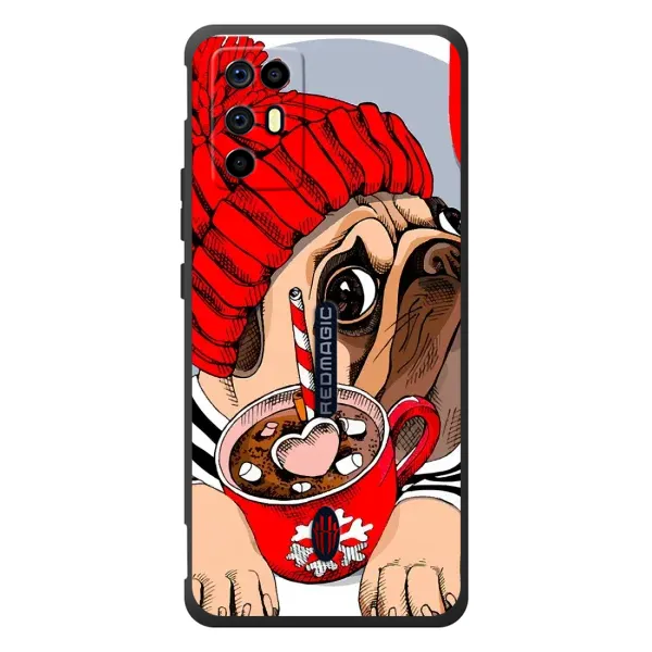 Чехол с принтом «Собачка в шапке» для ZTE Nubia RedMagic 6R
