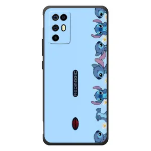 Чехол с принтом Стич на ZTE Nubia RedMagic 6R (Стич фон)