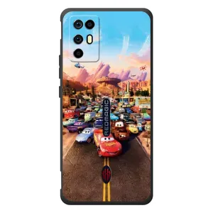 Силиконовый чехол Маквин для ZTE Nubia RedMagic 6R (Тачки на трассе)