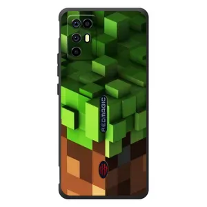 Чехол Майнкрафт на ZTE Nubia RedMagic 6R (AlphaPrint) Minecraft (текстура Майнкрафт)