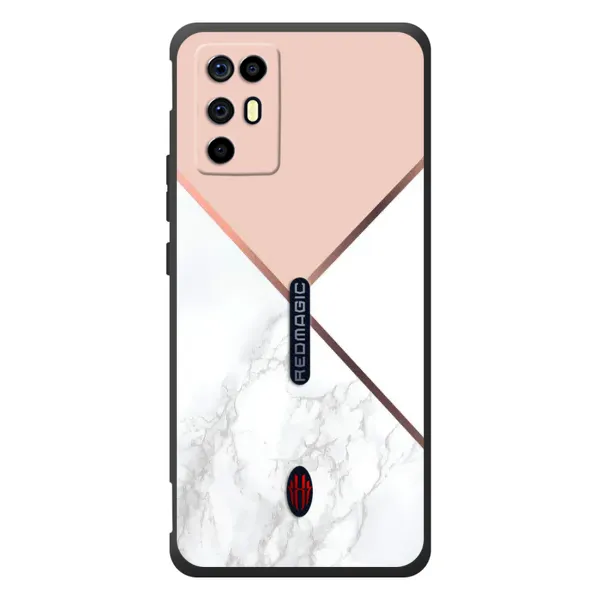 Чехол с принтом «Тройной мрамор» для ZTE Nubia RedMagic 6R