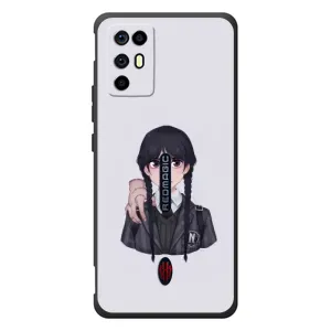 Чехлы Венсдей на ZTE Nubia RedMagic 6R Уэнсдей (AlphaPrint) (Уэнздей и Вещь)