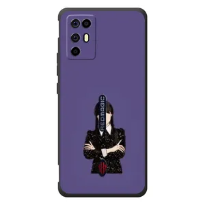 Чехлы Венсдей на ZTE Nubia RedMagic 6R Уэнсдей (AlphaPrint) (Уэнздей в черном)