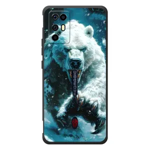 Чехол с картинкой «Хищники» для ZTE Nubia RedMagic 6R (Полярный медведь)