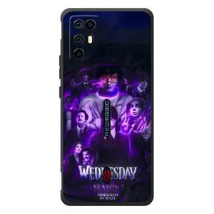 Чехол с дизайном Венздей 2 на ZTE Nubia RedMagic 6R (Фиолетовая магия Уэнздей)