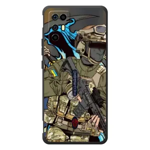 Чехлы с картинкой ЗСУ для ZTE Nubia RedMagic 6R (AlphaPrint) (Воин ВСУ)