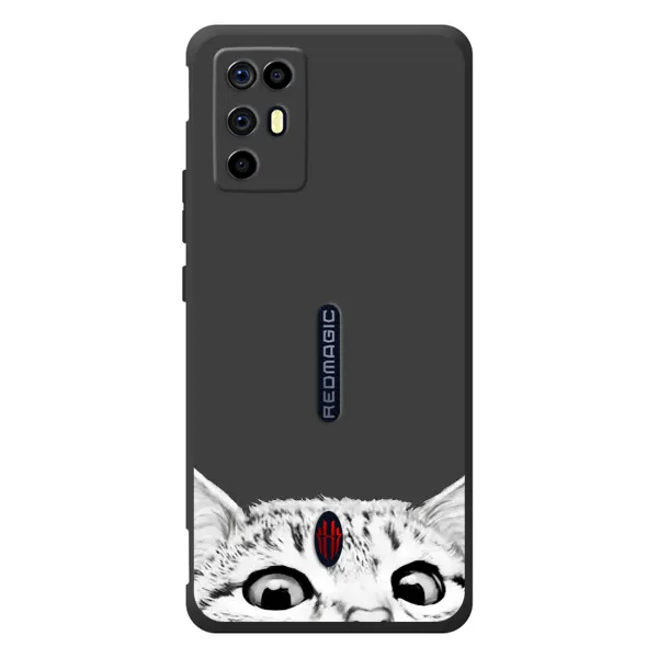 Чехол с принтом «Выглядывает кот» для ZTE Nubia RedMagic 6R