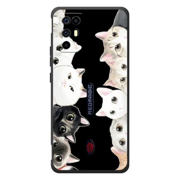 Чехол с принтом «Взгляд котов» для ZTE Nubia RedMagic 6R