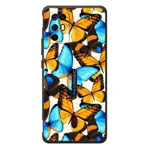 Чехол с принтом для ЗТЕ Нубия РедМэджик 6Р - (Прикольные) (AlphaPrint) (Яркие бабочки)
