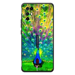 Чехол с птицами на ZTE Nubia RedMagic 6R (VPrint) (Яркий Павлин)