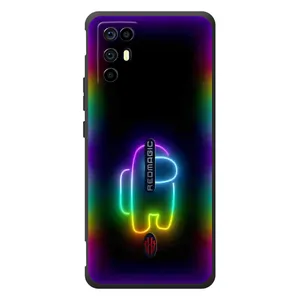 Чехол Амонг Ас для ZTE Nubia RedMagic 6R (AlphaPrint) (Яркий скин)