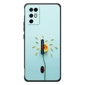 Чехлы с Цветами для ZTE Nubia RedMagic 6R (VPrint) (Желтый цветок)