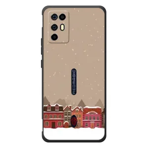 Новогодние, Праздничные Чехлы для ZTE Nubia RedMagic 6R - 2024 год (Зимний город)