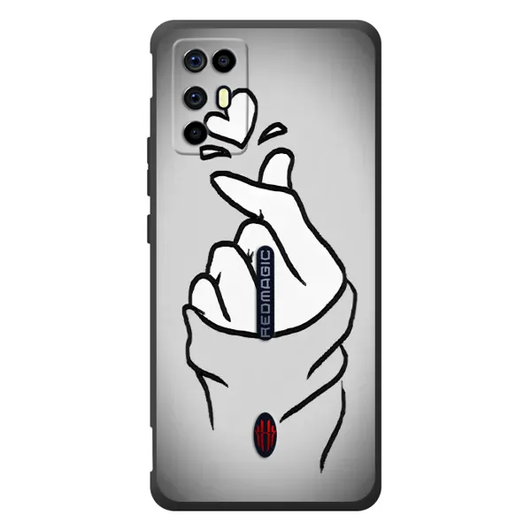 Чехол с принтом «Значок Love» для ZTE Nubia RedMagic 6R