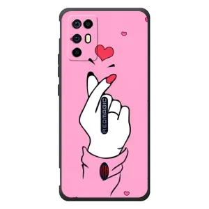 Чехол с принтом для ZTE Nubia RedMagic 6R (AlphaPrint - Знак сердечка)