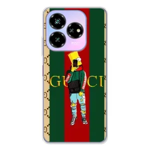 Брендновые Чехлы для ZTE Nubia V60 Design - (PREMIUMPrint) (Барт ГУЧЧИ)