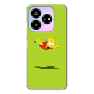 Чехол с Симпсонами для ZTE Nubia V60 Design (VPrint) (Барт Симпсон)