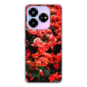Чехлы с Цветами для ZTE Nubia V60 Design (VPrint) (Цветы красные)