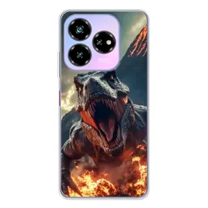 Чехол с картинкой «Хищники» для ZTE Nubia V60 Design (Огненный динозавр)