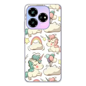 Чехол для Нубиа В60 Дезигн - (Единорожки - Новинки) (AlphaPrint) (Единорожки)