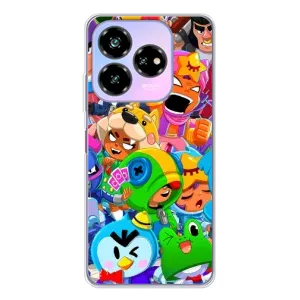 Чехлы Brawl Stars для ZTE Nubia V60 Design (AlphaPrint) (Герои Бравл Старс)