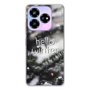 Новогодние, Праздничные Чехлы для ZTE Nubia V60 Design - 2024 год (Hello winter)