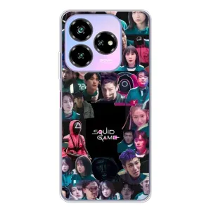Чехол Гра в кальмара для ZTE Nubia V60 Design (Коллаж Игра кальмара)