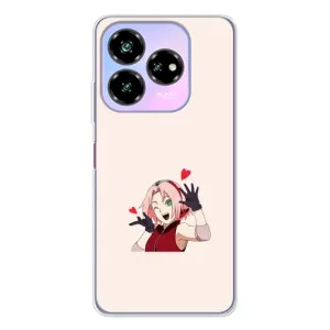 Чехлы Персонажи Аниме Наруто для ZTE Nubia V60 Design (AlphaPrint) (Лайк Сакура)