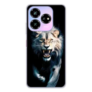 Чехол с картинкой «Хищники» для ZTE Nubia V60 Design (Лев в темноте)