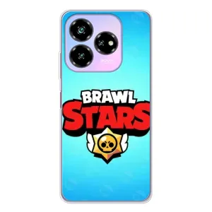 Чехлы Brawl Stars для ZTE Nubia V60 Design (AlphaPrint) (Лого Бравл Старс)