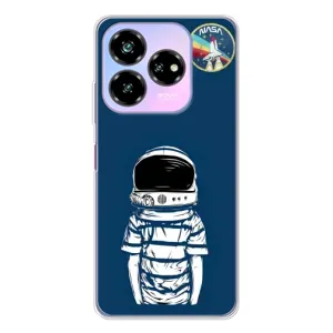 Чехол NASA для ZTE Nubia V60 Design (AlphaPrint) (Мальчик в шлеме)